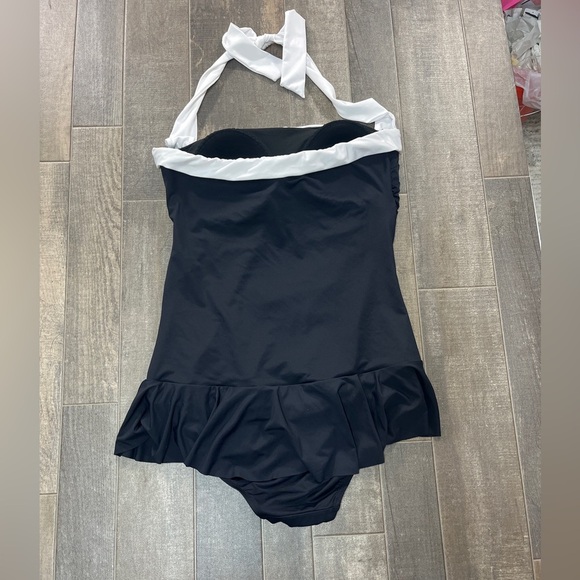 NEW Lauren by Ralph Lauren Bel Air Skirted One-Piece Swimsuit - Picture 5 of 9